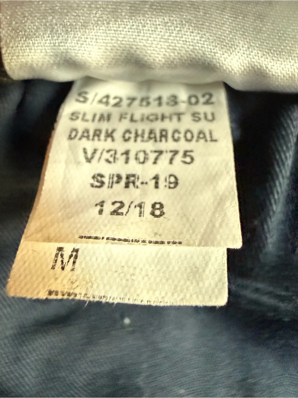 Banana Republic athletic tapered fit slim flight pants- dark charcoal,size M